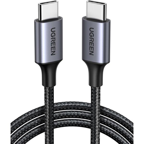 UGREEN US261 USB-C to USB-C PD 3A Max 60W Braided Fast Charging Cable