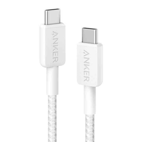 Anker 322 USB-C To USB-C Fast Charging Cable (3ft) With Durable & High-Speed Charging For Phones, Tablets & Others