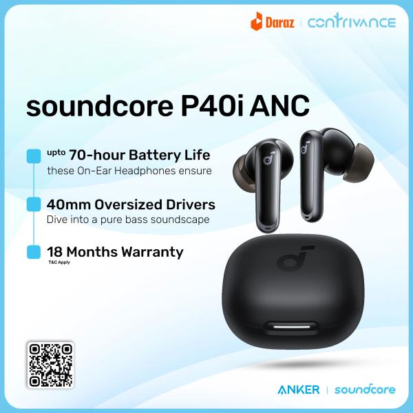 Anker Soundcore P40i True Wireless Earbuds With 40dB ANC, 55H Playtime, Bluetooth 5.3