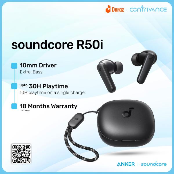Anker Soundcore R50i True Wireless Earbuds With 30H Playtime, AI-Enhanced Calls, BassUp Technology, Bluetooth 5.3