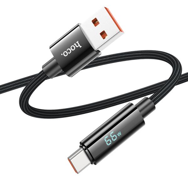 Hoco U125 Benefit 66W USB to Type-C Fast Charging Data Cable