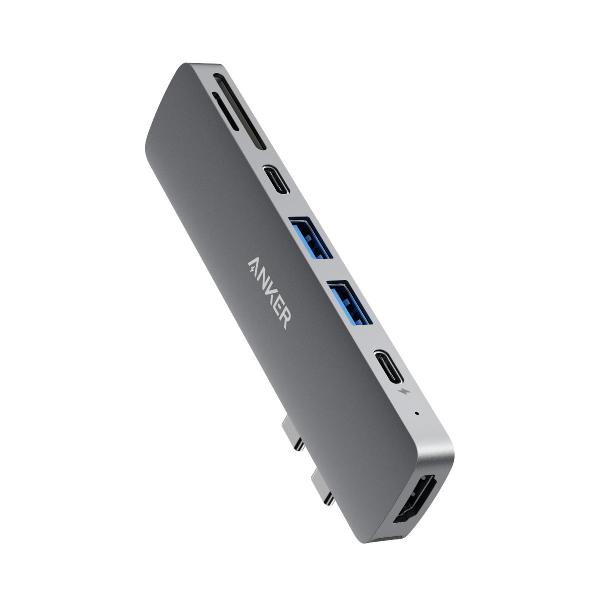 Anker 547 USB-C Hub (7-in-2, for MacBook) Grey