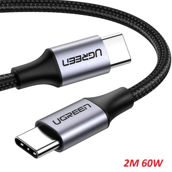UGREEN US261 USB-C to USB-C PD 3A Max 60W Braided Fast Charging Cable